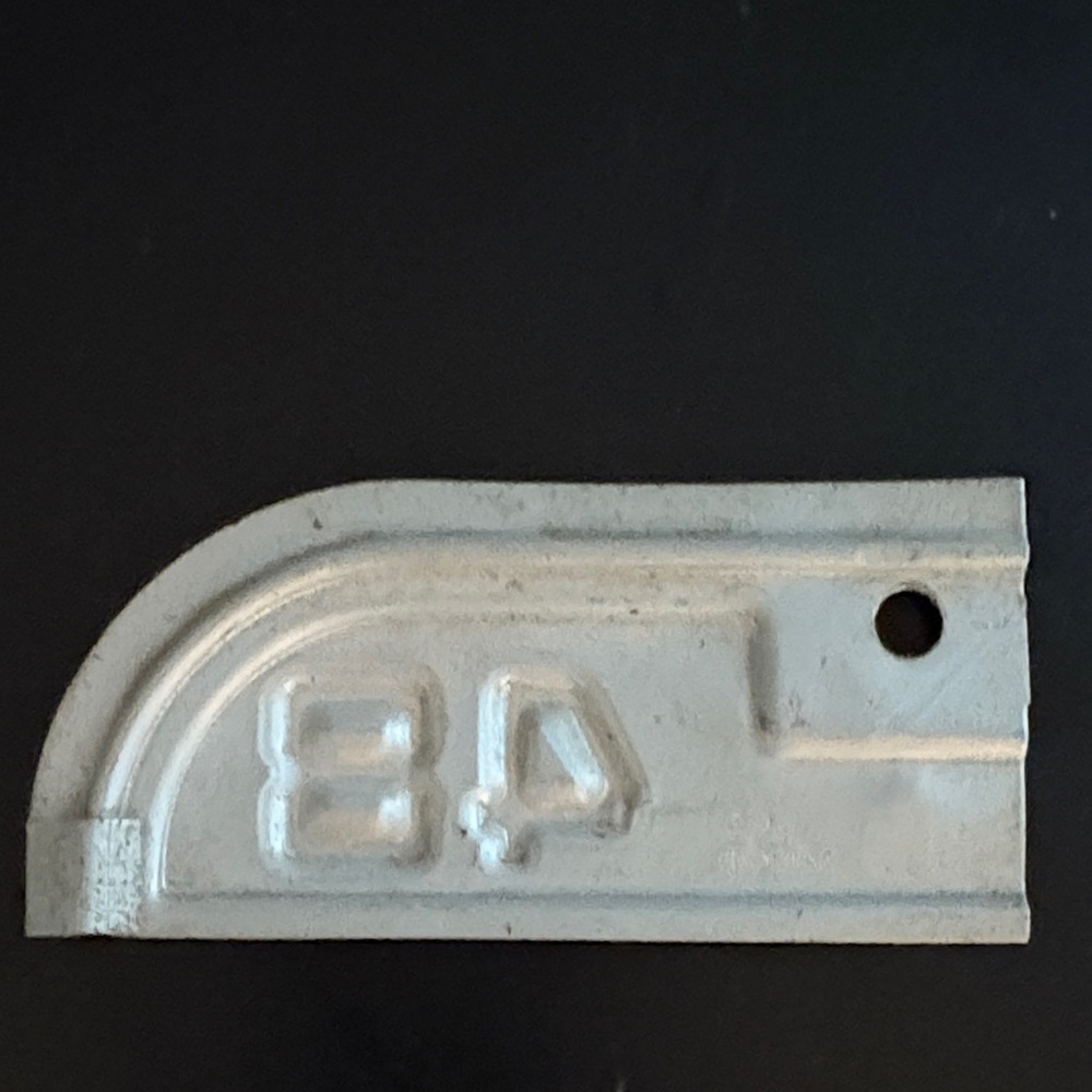 Vintage 1948 California License Plate Tag/ Topper - Picture 2 of 3